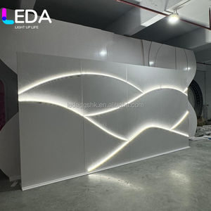 Fondo acrílico cuadrado blanco para decoración de eventos clásicos LEDA, soporte para fondo de boda para decoración de fiestas - Product Image 6