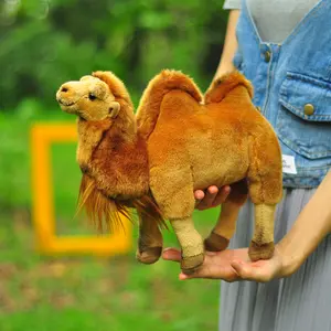 Factory Supply Super Soft Plush Camel Stuffed Animal Standing Bactrian Camel Plush Toy