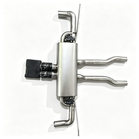 Tuyaux d'échappement Catback en acier inoxydable pour Audi Q3/Q5/Q7/SQ5/RSQ8, kit de silencieux à double sortie, finition polie miroir 1,5 mm