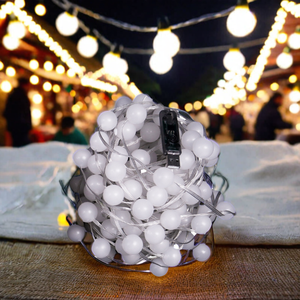 Cadena de bolas de alambre de cobre alimentada por USB de alta calidad, luces navideñas de sincronización de música, luces decorativas - Product Image 1