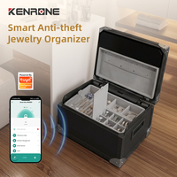 Caja Fuerte Biométrica Inteligente KENRONE para Joyas, con Control por Aplicación Bluetooth, para Exhibición y Almacenamiento de Joyas, Oro, Plata y Adornos en Tiendas Minoristas