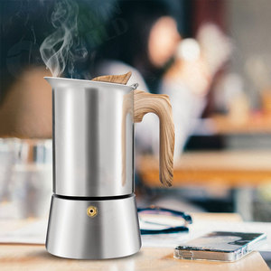 Emode – Nouveauté explosive : Cafetière Moka en acier inoxydable colorée de haute qualité, modèle noir - Product Image 6