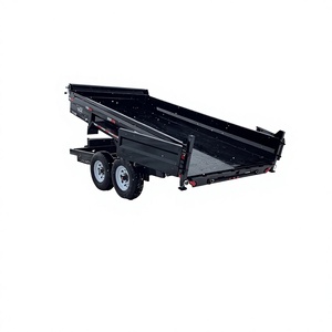 Fairly Used Affordable Premium Quality Hydraulic Rear Tipper Semi Trailer Custom Color and Size Weberlane 14' Dump Trailer - Product Image 1