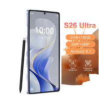 2026 NEW S26 Ultra 6.56 HD LTE/CDMA Dual SIM Android 13 Smartphone dengan Pengenalan Wajah & Sidik Jari