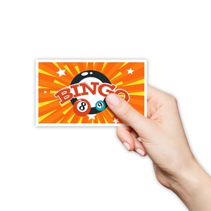 Vente en gros usine : Kit de cartes de bingo DIY personnalisées avec grilles numérotées en papier à languettes, conception d'impression numérique et marqueurs de bingo - Product Image 1