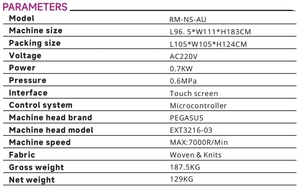 RONMACK RM-NST-5HF <b>Automatic</b> Top&Bottom Overlock 5 Thread <b>Sewing</b> <b>Machine</b> - Product Image 3