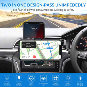 ที่ชาร์จในรถไร้สายอเนกประสงค์15W ชาร์จเร็วแบบหนีบอัตโนมัติที่วางโทรศัพท์สำหรับ <span class=keywords><strong>iPhone</strong></span> และ Samsung - Product Image 3