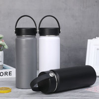 Prostar Botol Termos Stainless Steel 18Oz, Botol Termos Olahraga Mulut Lebar dengan Pegangan