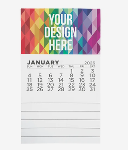 Bloc-notes calendrier magnétique personnalisé avec logo imprimé, douze mois, épaisseur de deux centièmes d'inch, 2026, cadeau promotionnel pour réfrigérateur - Product Image 6