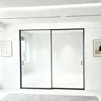 Système Aomeja OPK Perfect : Porte coulissante à cadre ultra-fin, fermeture douce, isolation acoustique, rail dissimulé en aluminium minimaliste pour villa