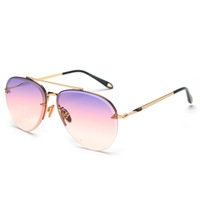 Lunettes de soleil aviateur pour femmes et hommes, verres solaires de luxe, en métal, personnalisé, styliste, S31225, nouvelle collection 2020