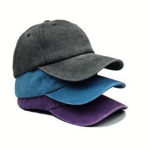 Casquette de baseball vintage en coton délavé personnalisée, 6 panneaux, non structurée, avec logo brodé, tendance unisexe - Product Image 2