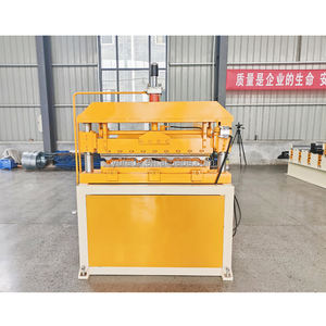 Stahl Metall Profil biegen Dachblech Platte gekräuseln Biegemaschine Ridge Kappe Zink-Dachblech Profil Rolle Formmaschine - Product Image 2