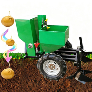 Sembradora de Patatas de Una Hilera Verde con Sembradora de Fertilizante para Uso en Tractor, Maquinaria Agrícola de Alta Productividad - Product Image 1