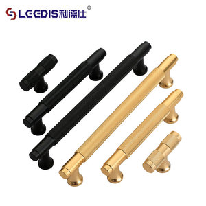 Lcedis <b>Wardrobe</b> Handle Bar Aluminum Alloy Minimalist Drawer Cabinet Hardware Gold Finish - Product Image 3