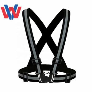 Gilet de sécurité en maille polyester à haute réflectivité de classe 1 ANSI avec logo personnalisé et lumières LED clignotantes - Product Image 5