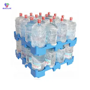 16 Botol Air 5 Galon Penyimpanan Susun Palet Plastik HDPE