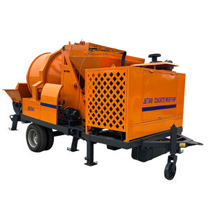 Máquina Combinada de Mezcla y Bombeo de 30-40m3/h, Bomba Mezcladora de Concreto Montada en <span class=keywords><strong>Remolque</strong></span> con Tuberías de 100m - Product Image 3