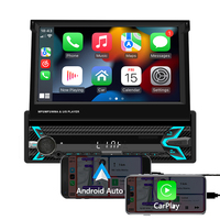 Radio para Auto Universal de 1 Din con Pantalla Táctil Capacitiva de 7 Pulgadas, Reproductor MP5 con Carplay y Android Auto