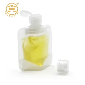 5ml 10ml 15ml 20ml 30ml 50ml 100ml Plastic spout liquid pouches for liquids beverages creams gels sample spout pouch