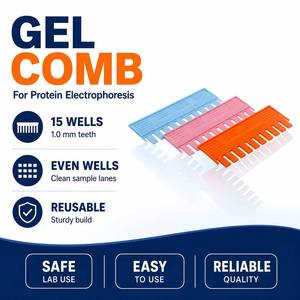 Peigne d'électrophorèse pour gel WB, peigne vertical pour électrophorèse des protéines, peigne de chargement d'échantillons, peigne de moulage de gel - Product Image 1