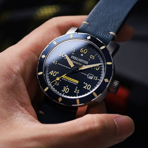 ساعة غواص LIGE FN1803 ميكانيكية أوتوماتيكية ببلور الياقوت للرجال، مقاومة للماء 500 متر، يابانية 8215 فاخرة مضيئة نايلون - Product Image 6