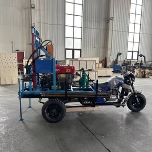 हॉट सेलिंग हाइड्रोलिक डीजल पावर आसान ऑपरेशन उच्च गुणवत्ता 3 व्हील घुड़सवार पानी अच्छी तरह से ड्रिल रिग रिग - Product Image 2