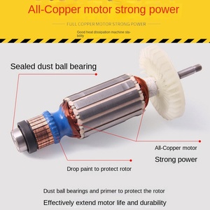 Cho dwe8200s công nghiệp không chổi than mái chèo không dây máy mài góc điện đánh bóng và máy cắt - Product Image 4