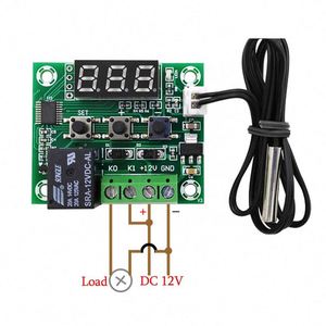 XH-W1209 डीसी 5v 12v 24v एलईडी डिजिटल थर्मोस्टेट तापमान नियंत्रण तापमान नियंत्रण थर्मोमीटर थर्मो नियंत्रक स्विच मॉड्यूल - Product Image 5