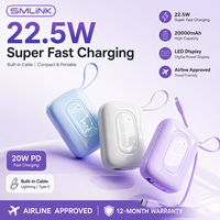 Nouvelle Batterie Externe 20000mAh 2026 avec Charge Super Rapide PD22.5W, Affichage LED, Chargeur Portable pour Smartphone, Voyage, OEM ODM