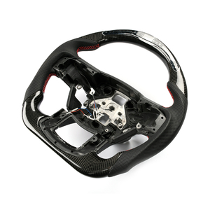Volant de direction personnalisé LED F150 en cuir et fibre de carbone, volant sport - Product Image 2
