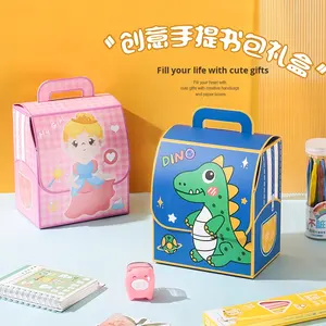 Scatola regalo per bambini scatola vuota per snack per caramelle zaino scatola per timbri portatili per imballaggi alimentari realizzati in cartone resistente - Product Image 1