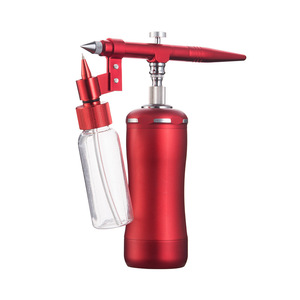 Kit d'aérographe électrique Great Craftsman 0,3 mm, mini pistolet à peinture rouge pour la réparation de meubles et de cuir - Product Image 2