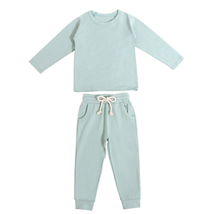 Gepersonaliseerde katoenen babykledingsetjes voor jongens, winter, trui met ronde hals en broek, lange mouwen, kinderkledingset - Product Image 3