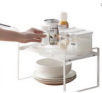 Meuble de rangement mobile de style japonais, étagère de rangement à plusieurs niveaux pour comptoir de cuisine, en acier au carbone, gain de place, de la marque Source Factory