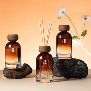 Wholesale Luxury New Design Essential Oil Natural <strong>Stick</strong> Sprayed Color Glass Bottle Reed <strong>Diffuser</strong> <strong>With</strong> Gift Box - Product Image 3