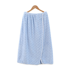 Robe de bain sans bretelles Chu Hui, extra large, séchage rapide, absorbante, en tissu corail pour femmes - Product Image 5