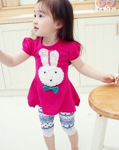 Vêtements pour enfants : Robe d'été décontractée et T-shirt pour filles, fabriqués en Chine - Product Image 2