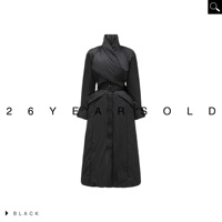 26YEARSOLD Manteau d'hiver chaud et élégant en duvet de canard blanc, design original, coupe ajustée, noir, 3564