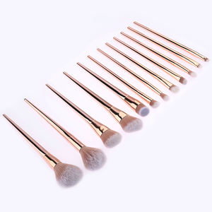Tendance : Lot de 7/12 pinceaux cosmétiques or rose pour fond de teint, poudre, yeux et visage – <span class=keywords><strong>Maquillage</strong></span> Beauté - Product Image 4
