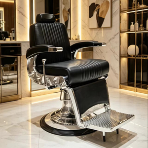 Chaise de barbier de haute qualité pour salon de coiffure, chaise de barbier classique robuste à vérin hydraulique pour la vente en gros - Product Image 1