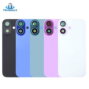 สำหรับ iPhone 16 ชิ้นส่วนเปลี่ยนฝาหลังโทรศัพท์ แผงแบตเตอรี่ ฝาหลังกระจก พร้อมกรอบ เลนส์กล้อง ชิ้นส่วนกันน้ำ - Product Image 1