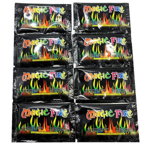 Bâtons magiques de feu en bois, jeu de pierres à couleur changeante, pour tour de bois, fête ou camping, 10/15/25g, 10 pièces - Product Image 2