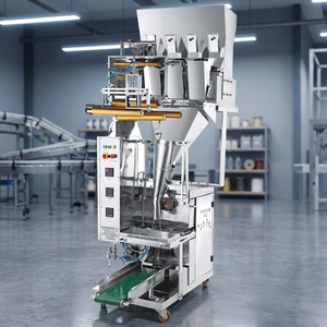 Machine d'emballage, de remplissage et d'étiquetage automatique à 4 têtes, à moteur électrique, pour sacs alimentaires multicolores - Product Image 4