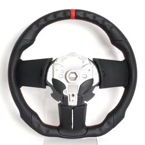 Volante de Coche de Fibra de Carbono y Cuero para <span class=keywords><strong>Mustang</strong></span> 2010-2014 V6/<span class=keywords><strong>EcoBoost</strong></span>/GT/Shelby, Volante de Fibra de Carbono Hidro - Product Image 2