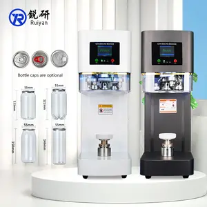 empty plastic semi automatic cans making bubble tea cup drink sealing small machine drinking cups coffee beer metal aluminum cup