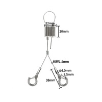 Kit de suspension métallique réglable par le fabricant, pince de bouclage de câble à double sortie latérale, pince de bouclage de câble Lockmetal