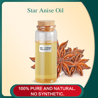 Huile d'anis étoilé naturelle de haute pureté, ingrédient aromatique pour diffuseur, bougie, savon, formule cosmétique, fournisseur pour les fabricants