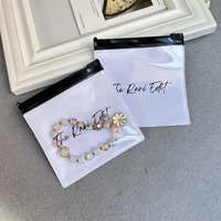 Petits sacs d'emballage en plastique givré pour bijoux avec impression personnalisée sacs à fermeture éclair en gros avec logos mini pochette à fermeture éclair et fermeture éclair pour boucles d'oreilles