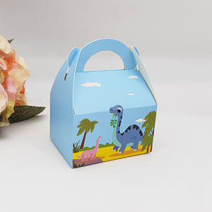 <span class=keywords><strong>Boîte</strong></span> Cadeau Bonbons Personnalisable pour la Fête des Enfants, Biodégradable, Tendance Chic, Impression CMJN, avec Poignée – Vente en Gros - Product Image 1